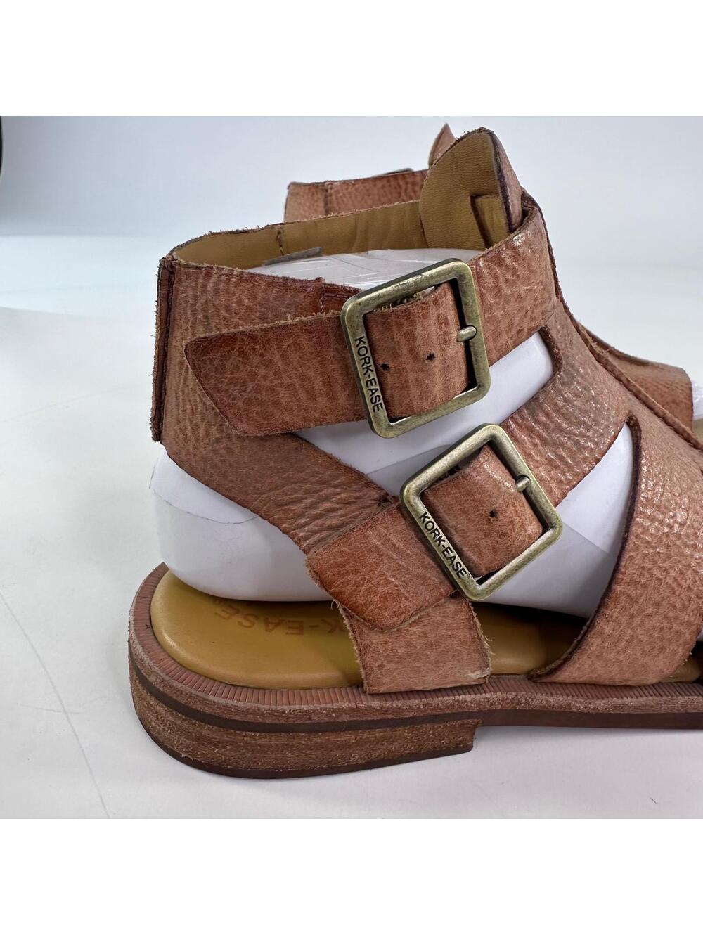 Kork-Ease Baltea Gladiator Leather Booties US 8 M Brown Flat Sandals - Picture 11 of 13